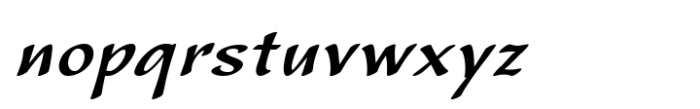 CalliSans Medium Italic Font LOWERCASE