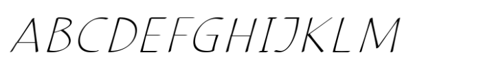CalliSans Thin Italic Font UPPERCASE