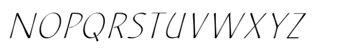CalliSans Thin Italic Font UPPERCASE