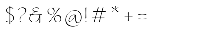 CalliSans Thin Font OTHER CHARS