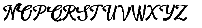 Callibre Calligraphy Font UPPERCASE