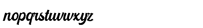Callibre Calligraphy Font LOWERCASE