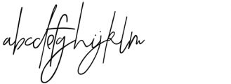 Callifornia Signature Regular Font LOWERCASE