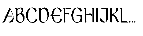 Calligrafia artistic Font UPPERCASE