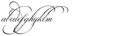 Calligraphia Latina Mixed Font LOWERCASE