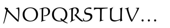 Calligraphic 421 Std Roman Font UPPERCASE