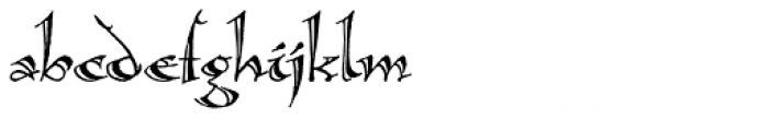 Calligraphica Lx Regular Font LOWERCASE