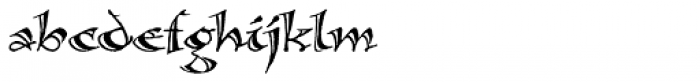 Calligraphica SX Font LOWERCASE