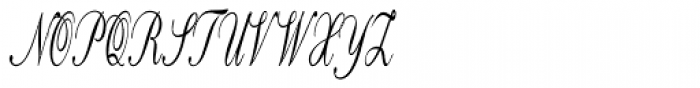Calligri Extracondensed Italic Font UPPERCASE