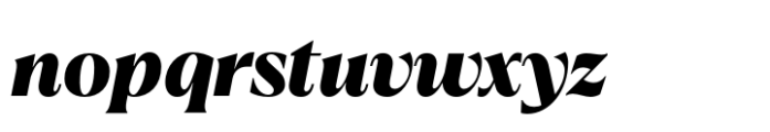 Callisen Black Italic Font LOWERCASE