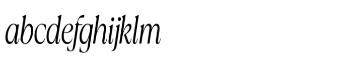 Callisen Light Condensed Italic FONT