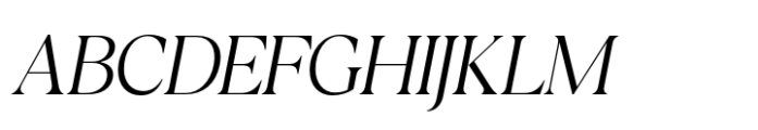Callisen Light Italic Font UPPERCASE