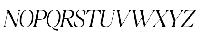 Callisen Light Italic Font UPPERCASE