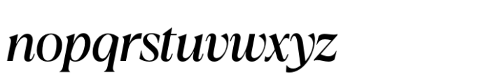 Callisen Regular Italic Font LOWERCASE