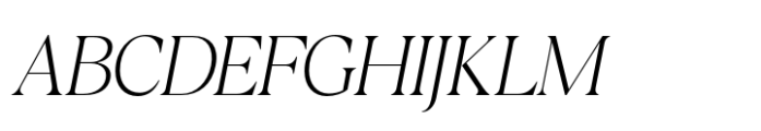 Callisen Thin Italic Font UPPERCASE