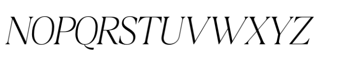 Callisen Thin Italic Font UPPERCASE