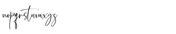 Callistia Signature Font LOWERCASE