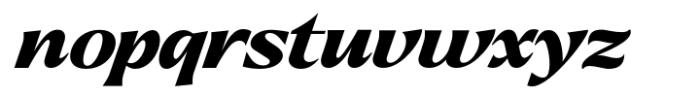 Callum Text Expanded Italic Font LOWERCASE