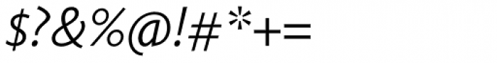 Calluna Sans Light Italic Font OTHER CHARS