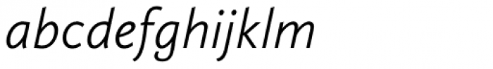 Calluna Sans Light Italic Font LOWERCASE