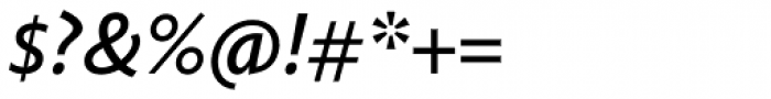 Calluna Sans SemiBold Italic Font OTHER CHARS