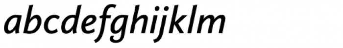 Calluna Sans SemiBold Italic Font LOWERCASE