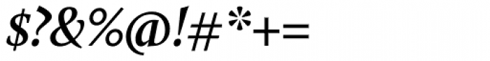 Calluna SemiBold Italic Font OTHER CHARS