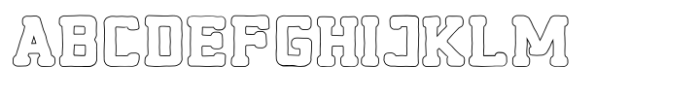 Calm Handline Black Font UPPERCASE
