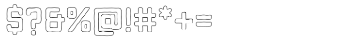 Calm Handline Regular Font OTHER CHARS