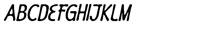 Calm Notes Italic Font UPPERCASE
