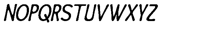 Calm Notes Italic Font UPPERCASE