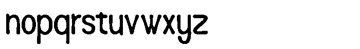 Calm Notes Regular Font LOWERCASE