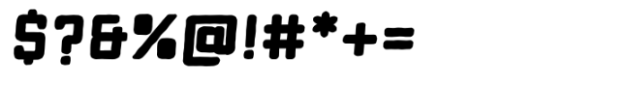 Calm Slant Black Oblique Font OTHER CHARS