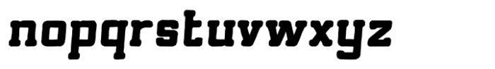 Calm Slant Black Oblique Font LOWERCASE