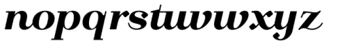 Calmius Extra Bold Italic Font LOWERCASE