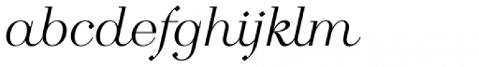 Calmius Extra Light Italic Font LOWERCASE