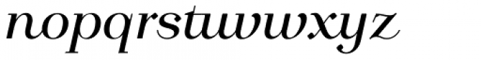 Calmius Italic Font LOWERCASE