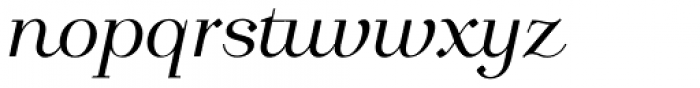 Calmius Light Italic Font LOWERCASE