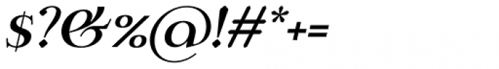 Calmius Medium Italic Font OTHER CHARS