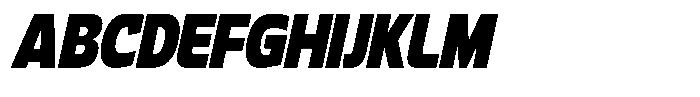 Calogen Bold Condensed Italic Font UPPERCASE