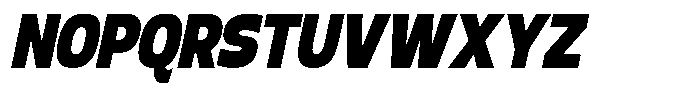 Calogen Bold Condensed Italic Font UPPERCASE