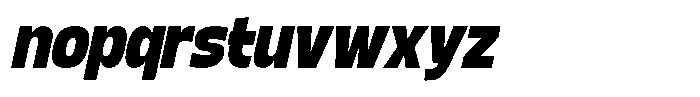 Calogen Bold Condensed Italic Font LOWERCASE