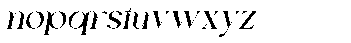 Calore Serif Bold Italic Font LOWERCASE