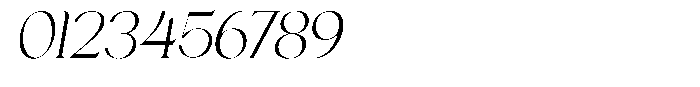 Calore Serif Extra Light Italic Font OTHER CHARS