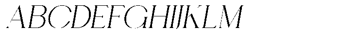 Calore Serif Extra Light Italic Font UPPERCASE