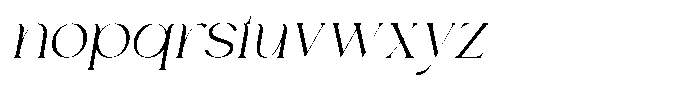 Calore Serif Extra Light Italic Font LOWERCASE