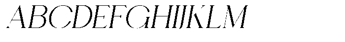 Calore Serif Light Italic Font UPPERCASE