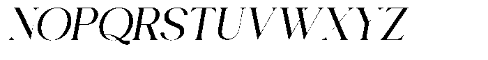 Calore Serif Semi Bold Italic Font UPPERCASE