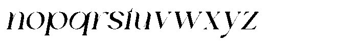 Calore Serif Semi Bold Italic Font LOWERCASE