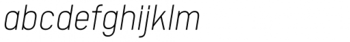 Calps Sans Extra Light Italic Font LOWERCASE